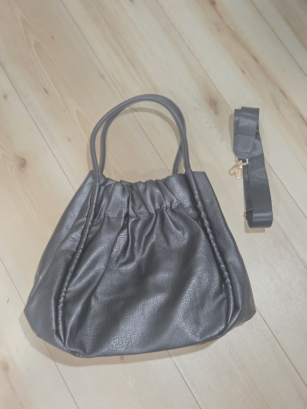 Trina Turk Black Women's Shoulder  Tote Bag with Detachable Strap